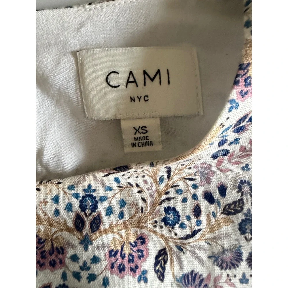Cami NYC Flor Spring Tapestry 2 Piece Set: Crop Top Sz XS Tiered Maxi Skirt Sz S